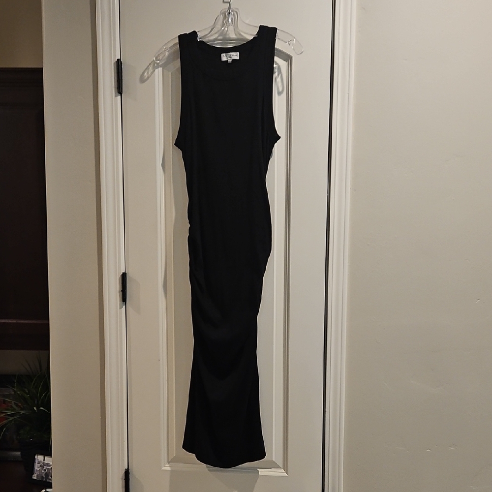 Michael Stars Black Sleeveless Sheath Maxi Dress